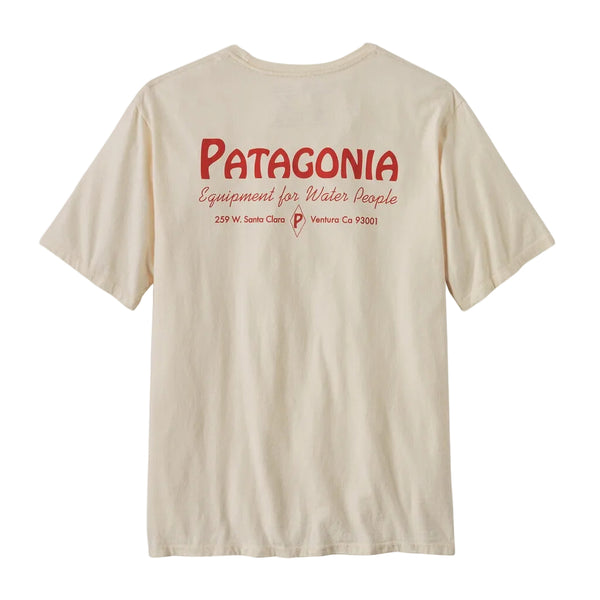 Patagonia M's Water People Organic Pocket T-Shirt - Water People Banner: Undyed Natural (37734 WPNL) Back