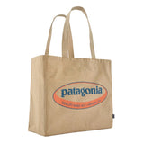 Patagonia Recycled Oversized Tote - '95 Oval Logo: Classic Tan (59255 OLCC) Front