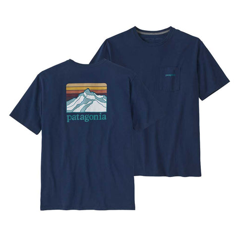 Patagonia Line Logo Ridge Pocket Responsibili Tee - LMBE 38511