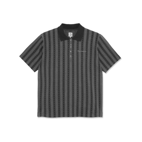 Polar Road Zip Polo Shirt - Graphite