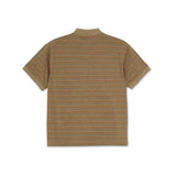 Polar Stripe Polo Shirt - Camel2