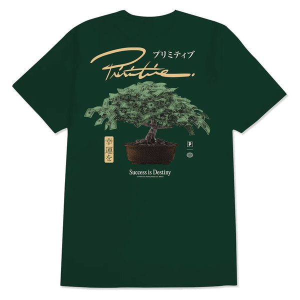 Primitive Money Tree S/S Tee - Forest Green