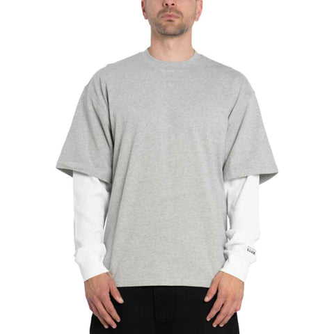 Pro Club Heavy 2Fer Thermal L/S Tee - Gray/White