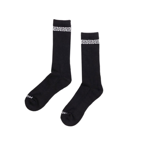 Pro Club Link Crew Sock - Black/White