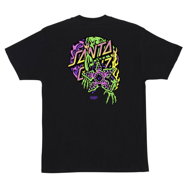 Santa Cruz x Stranger Things Demogorgon Dot S/S Tee - Black