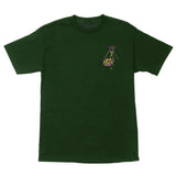 Santa Cruz x Stranger Things Demogorgon Dot S/S Tee - Forest Green Front