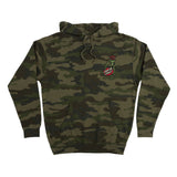 Santa Cruz x Stranger Things Demogorgon Dot P/O Hoodie - Forest Camo Front