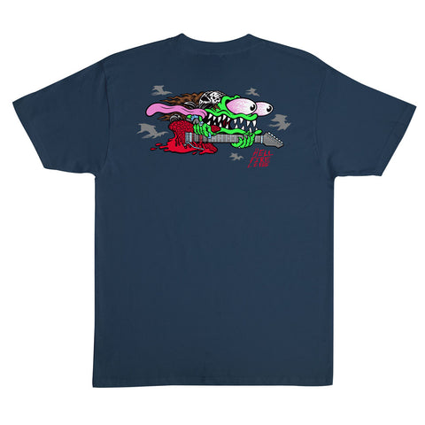 Santa Cruz x Stranger Things Eddie Slasher S/S Tee - Blue Dusk