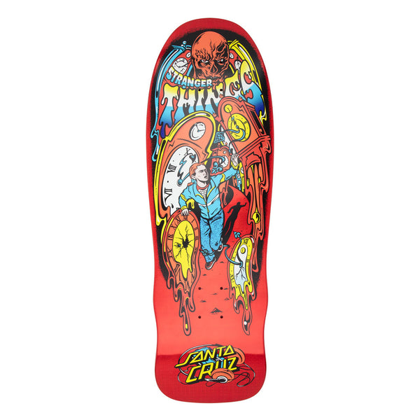 Santa Cruz x Stranger Things Grabke Max Melting Clock 9.75" Deck