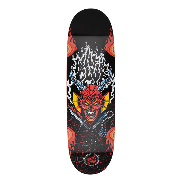 Santa Cruz x Stranger Hellfire Club Flames 9.0" Deck