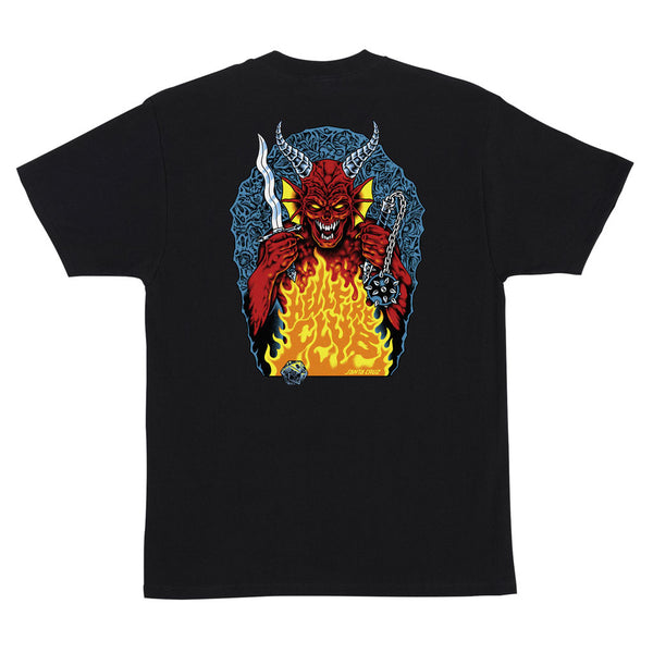 Santa Cruz x Stranger Things Hellfire Pit S/S Tee - Black