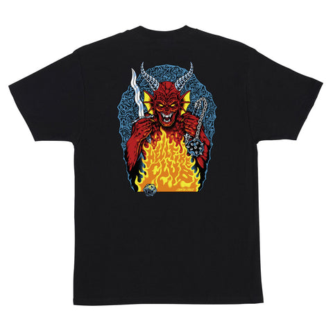 Santa Cruz x Stranger Things Hellfire Pit S/S Tee - Black