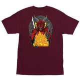 Santa Cruz x Stranger Things Hellfire Pit S/S Tee - Maroon