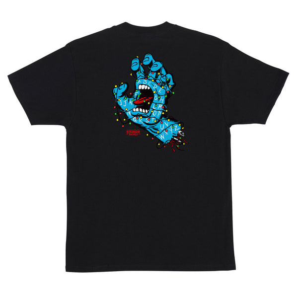 Santa Cruz x Stranger Things Screaming Lights S/S Tee - Black