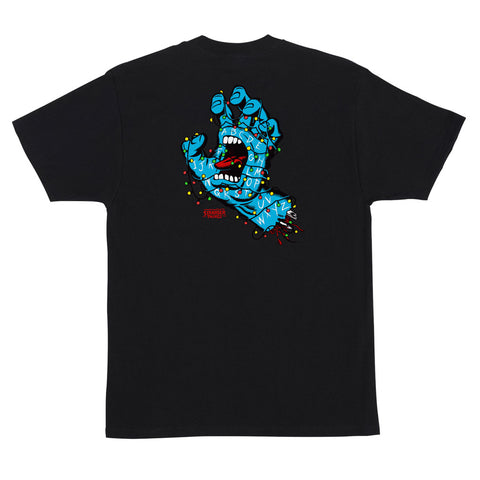 Santa Cruz x Stranger Things Screaming Lights S/S Tee - Black