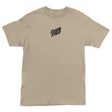 Santa Cruz x Stranger Things Screaming Lights S/S Tee - Sand Front