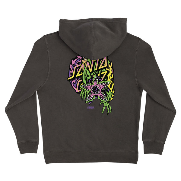 Santa Cruz x Stranger Things Youth Demogorgon Dot P/O Hoodie - Pigment Black