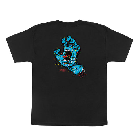Santa Cruz x Stranger Things Youth Screaming Lights S/S Tee - Black
