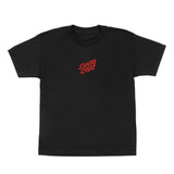 Santa Cruz x Stranger Things Youth Screaming Lights S/S Tee - Black Front