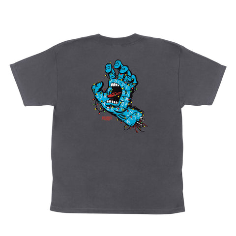 Santa Cruz x Stranger Things Youth Screaming Lights S/S Tee - Charcoal
