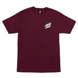 Santa Cruz x Pokemon Fire Type 3 S/S Tee - Burgundy2