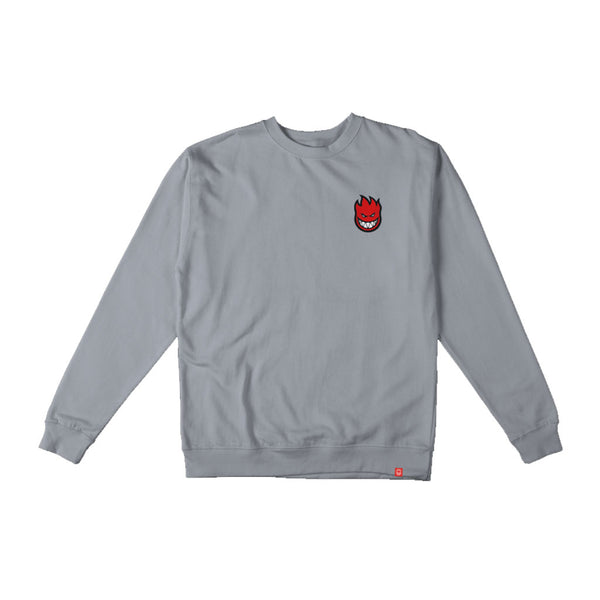 Spitfire Lil Bighead Fill Crewneck - Cement/Red