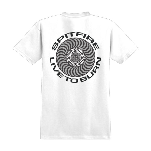 Spitfire Live to Burn Classic S/S Tee - White