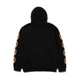 Huf x Spitfire Chrome Head Full Zip Hoodie - Black Back