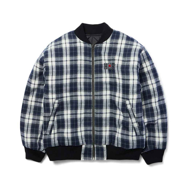 Huf x Spitfire Reversable Plaid Jacket - Navy/Black