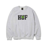 Huf x Spitfire Union Crewneck - Heather Grey