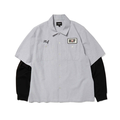Huf x Spitfire Union Work Shirt - Black/White
