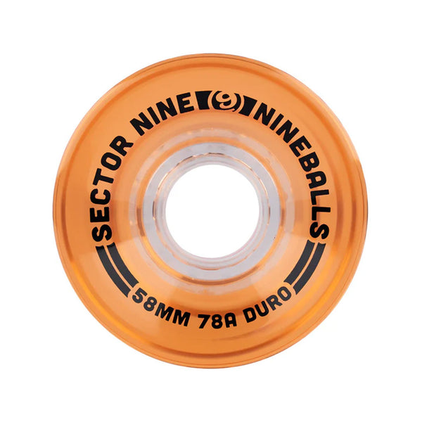 Sector 9 58mm 78A Nineball Wheel - Cantaloupe
