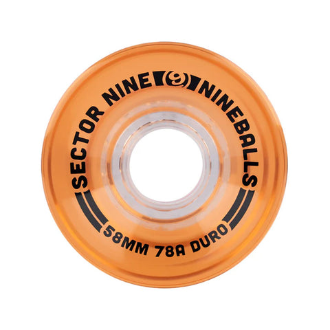 Sector 9 58mm 78A Nineball Wheel - Cantaloupe