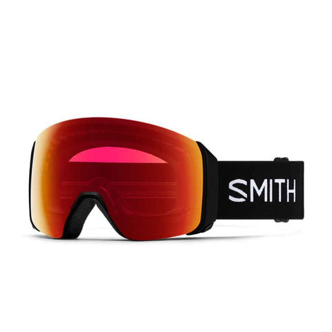 Smith 24/25 4D Mag XL Low Bridge Goggles - Black + ChromaPop™ Photochromic Red Mirror Lens