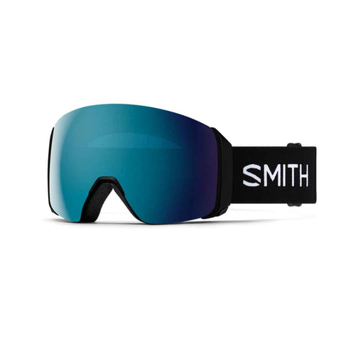 Smith 24/25 4D Mag XL Low Bridge Goggles - Black + ChromaPop™ Sun Blue Mirror