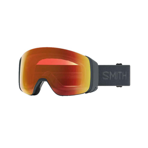 Smith 25/26 4D Mag Low Bridge Fit Goggles - Slate + ChromaPop™ Everyday Red Mirror