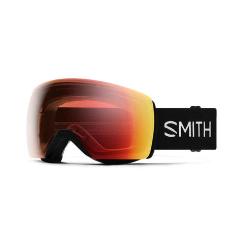 Smith 24/25 Skyline XL Low Bridge Fit Goggle - Black + ChromaPop™ Pro Photochromic Red Mirror Lens