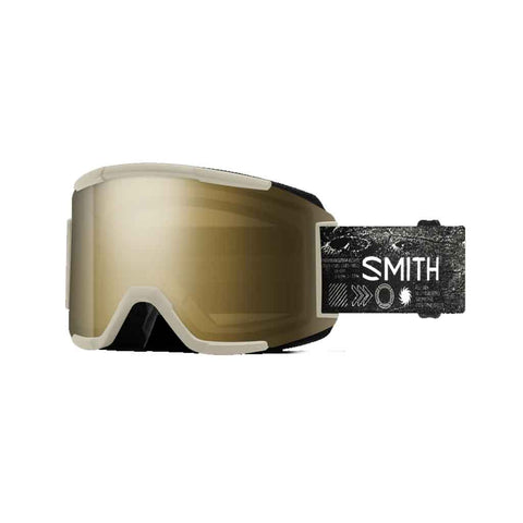 Smith 25/26 Squad Goggles - Chalk Space Invader + ChromaPop Sun Black Gold Mirror
