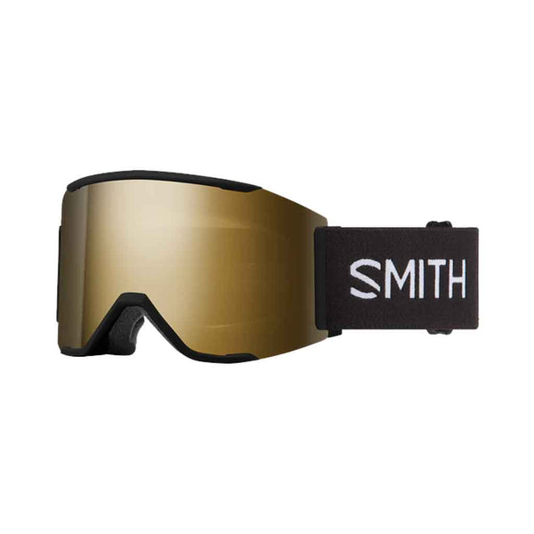 Smith 25/26 Squad Mag Low Bridge Fit Goggles - Black + ChromaPop Sun Black Gold Mirror