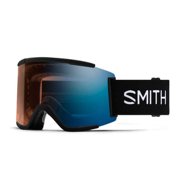 Smith 25/26 Squad XL Low Bridge Fit Goggles - Black + ChromaPop Pro Photochromic Blue Mirror
