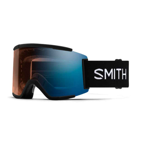 Smith 25/26 Squad XL Low Bridge Fit Goggles - Black + ChromaPop Pro Photochromic Blue Mirror