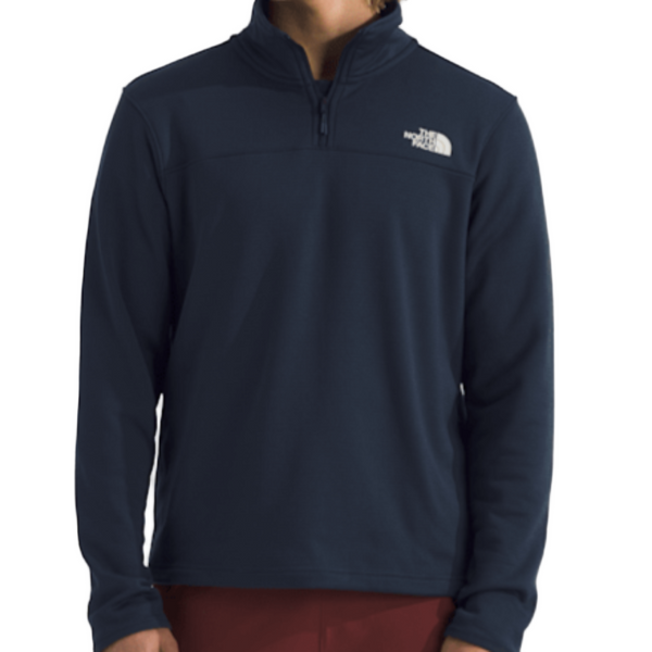 The North Face Cedar Trail Grid Fleece 1/4 Zip - Summit Navy 8K2 (Front)