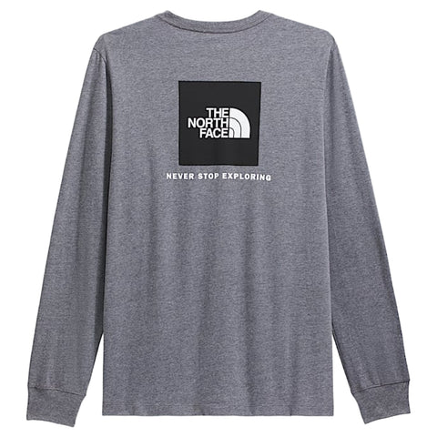 The North Face Evolution Box NSE L/S Tee - Mid Grey QI1 back