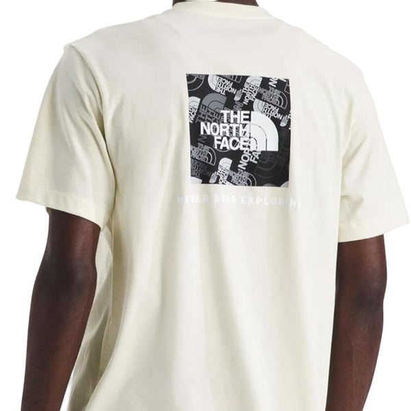 The North Face Evolution Box Toss Fill S/S Tee - White Dune QLI Back
