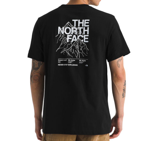 The North Face Evolution Half Dome Mountain S/S Tee - TNF Black JK3 Back