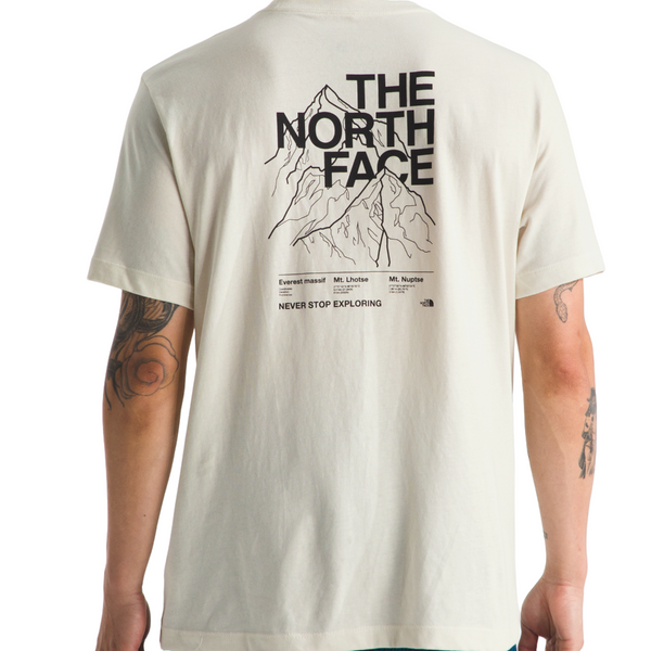 The North Face Evolution Half Dome Mountain S/S Tee - White Dune QLI Back