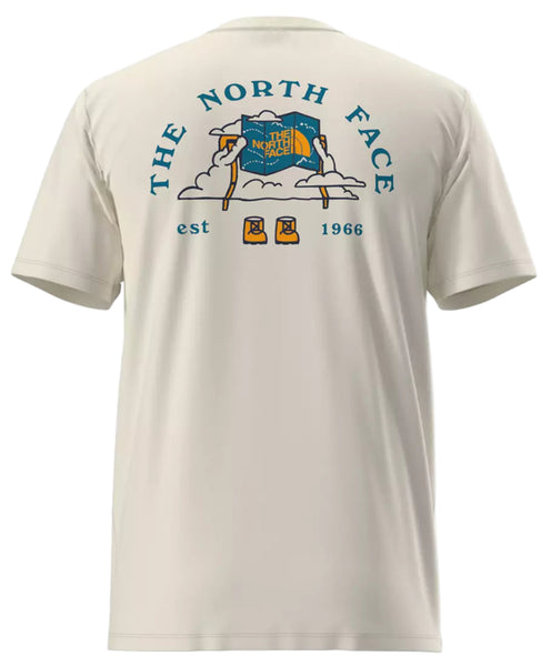 The North Face Evolution Sky Cloud S/S Tee - White Dune QLI Back