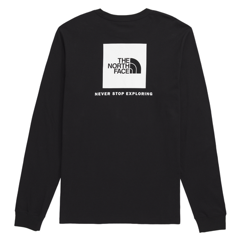 The North Face L/S Box NSE Tee - TNF Black/TNF White KY4 Back