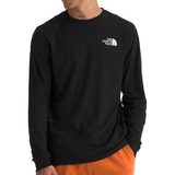 The North Face L/S Box NSE Tee - TNF Black/TNF White KY4 Front