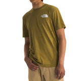The North Face Box NSE S/S Tee - Amber Green/Moss Green 5OQ Front